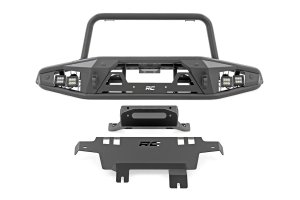 Ford Bronco Front Bumper - Rough Country - Tubular - Satin Black - '21-'25